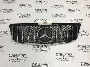 Решетка радиатора GT на Mercedes  ML W164 05-08 год хром